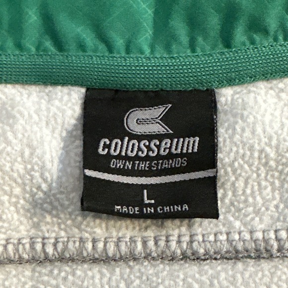 Colosseum Marshall Thundering Herd Quarter Zip Pullover Sweatshirt Green Gray L - Picture 5 of 7